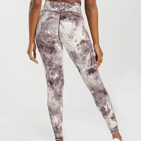 Gymshark Elevate Leggings size XL Cement Brown Spray Dye - Picture 2 of 11